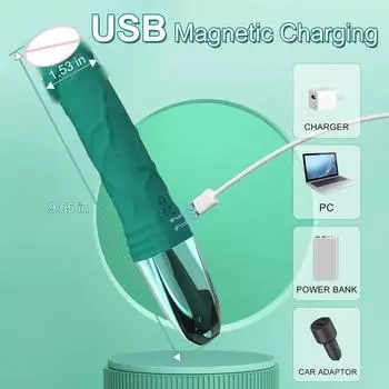 Электрические секс-игрушки с цифровым дисплеем имитируют фаллоимитатор для взрослых, устройство для мастурбации, вибрация, женский green