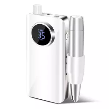 Электрические сменные насадки для ногтей, плавная регулировка защиты от перегрева, низкий уровень кутикулы ногтей, подходит для маникюрных салонов и машинки, портативная, 7800 мАч,