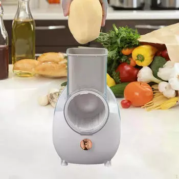 Электрические терки для сыра 3 в 1 вращающаяся терка для лука картофеля бургеров котлеты белые белый