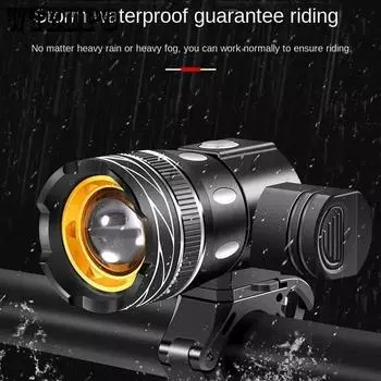Электрические велосипедные фары Горный велосипед Алюминиевый сплав Аккумуляторная Zoom Glare Фонарик Водонепроницаемая лампа