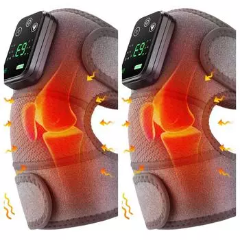 Электрические вибрационные тепловые наколенники, массажер для облегчения ревматоидного артрита, регулируемый поддерживающий корсет для улучшения циркуляции крови
