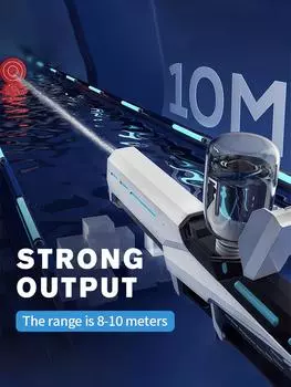 Электрические водяные пистолеты для взрослых, мощный шприц, автоматическое всасывание воды, водяные бластеры, летние уличные пляжные игрушки для детей, подарок белый