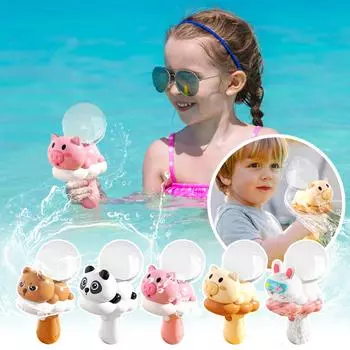 Электрические водяные пистолеты, игрушки, мультяшные животные, креативный водяной бластер, подарок на вечеринку для бассейна, уличная игрушка для девочек и мальчиков One Size