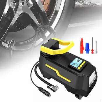 Электрический 12 В автомобильный насос для шин воздушный компрессор с цифровым манометром многофункциональный аварийный