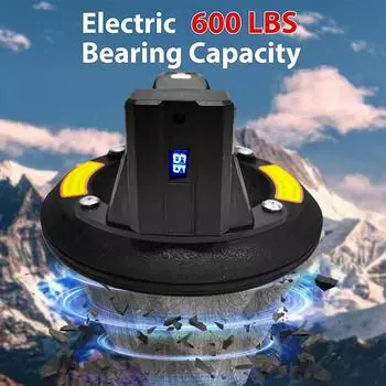 Электрический 8-дюймовый вакуумный присос с новым рисунком, грузоподъемность 200 кг, сверхмощный подъемник для гранитной плитки, стекла с воздушным насосом чёрный