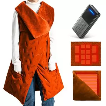 Электрический электрический подогрев пледа 40800 мАч мобильный Электрический MAX температура большой фланель защита от холода температура USB-кабель энергосбережение