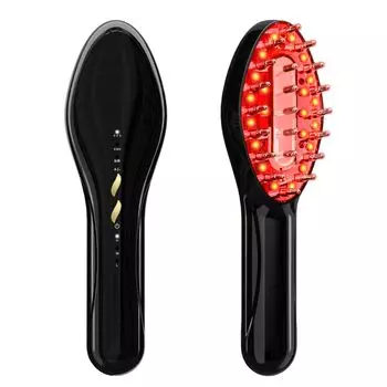 Электрический электрический Scalp EMS Scalp Care Head Lift 3D 3 Color Scalp Hair 3 уровня Включает жидкую дневную щетку, щетку, щетку, щетку, вибрацию, светодиод, чёрный