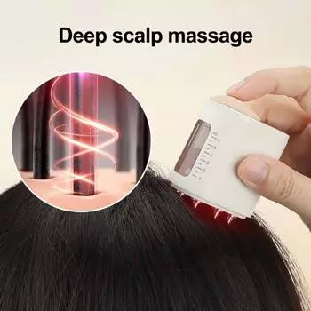 Электрический аппликатор масла для волос с активатором фолликулов для роста волос, водонепроницаемый массажер для волос, аппликатор для кожи головы с масляным резервуаром 6 мл A
