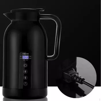 Электрический автомобильный чайник из нержавеющей стали 304 для воды, чая, кофе, молока, вакуумная изоляция, для путешествий, 24v