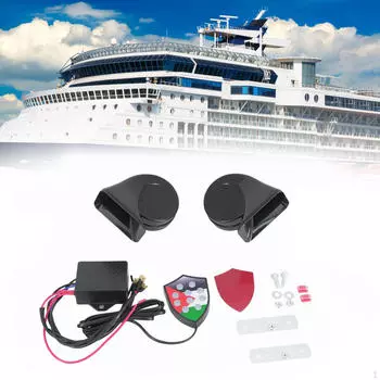 Электрический автомобильный комплект звукового сигнала 12 В, автомобильные аксессуары с контроллером жгута проводов, разные звуки