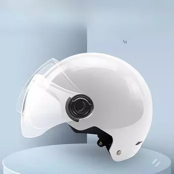 Электрический автомобильный летний шлем для мотоцикла для мужчин и женщин, езда на мотоцикле, всесезонный универсальный полушлем для аккумуляторной батареи автомобиля Sunscreen Lenses