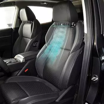 Электрический автомобильный вентилятор охлаждения подголовника заднего сиденья с 3 скоростями, мини-вентилятор для салона автомобиля, автомобильные аксессуары, регулируемая скорость охлаждения автомобиля Q7F9