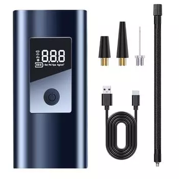 Электрический автомобильный воздушный насос цифровой манометр перезаряжаемый беспроводной насос для накачивания шин