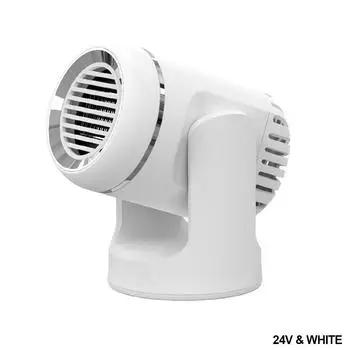 Электрический автомобильный воздушный обогреватель, многоразовый портативный автоматический вентилятор, вращающийся на 360 °, обогреватель салона лобового стекла, обогреватель, быстрый нагрев 12V чёрный