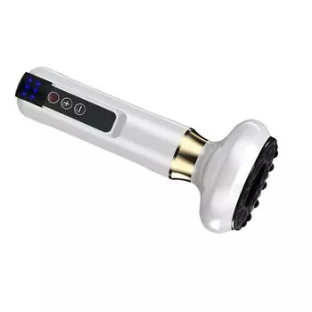 Электрический баночный массажер Гуаша с 6 уровнями всасывания Электрический баночный массажер Гуаша со светодиодным дисплеем белый