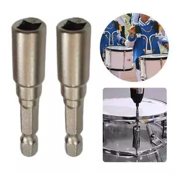 Электрический барабанный ключ Магнитный барабанный ключ Металлический настроечный ключ Сверло Натяжной барабанный ключ Тюнер Детали для настройки барабана Простые в использовании