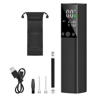 Электрический беспроводной шариковый надувной насос, ручной цифровой дисплей, интеллектуальный портативный воздушный насос для чёрный