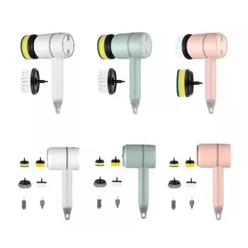 Электрический беспроводной скребок с зарядкой через USB, удобные бытовые чистящие средства White 6 heads