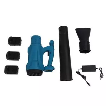 Электрический беспроводной воздуходув для ухода за газоном, работающий от аккумулятора, с 3 батареями 1300 мАч 21 В Lithiu
