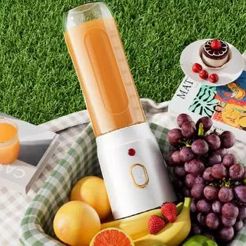 Электрический блендер для смузи с подзарядкой от USB, соковыжималка, портативная соковыжималка, стакан для измельченного льда белый