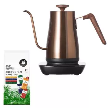 Электрический чайник 1000 Вт UCC Drip Coffee 8 чашек Настройка температуры Сохранение тепла Регулировка температуры градусы Пустой Предотвращение закипания Медь