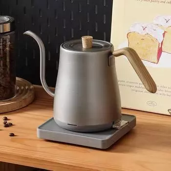 Электрический чайник 110 В/220 В, чайник с гибким горлышком, ручной заварочный кофейник, термочайник с узким горлышком, чайник из нержавеющей стали 304, 1000 Вт us