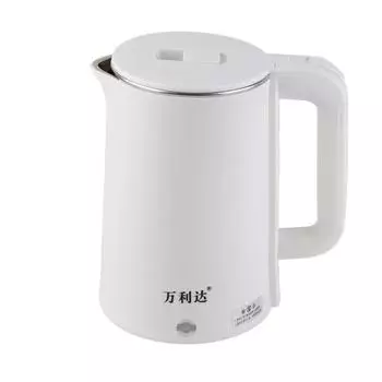 Электрический чайник 2.3 л из нержавеющей стали с двойным слоем, антипригарный, автоматический выключатель, электрический водонагреватель для дома 220 В EU зелёный