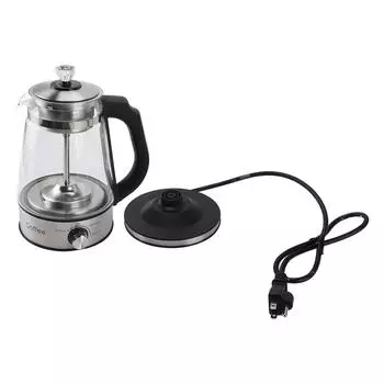 Электрический чайник, 4 передачи, сохраняет тепло, съемный заварник, автоматический стеклянный чайник, горшок для кофе, США