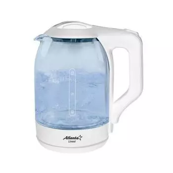 Электрический чайник Atlanta Ath-2466 белое стекло