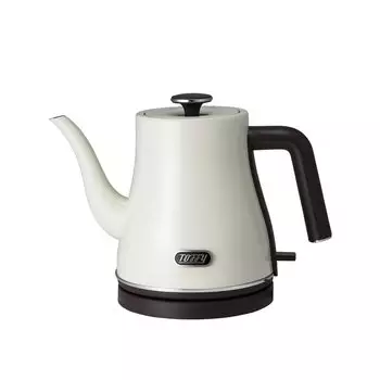 Электрический чайник Быстрое кипение Пустой Приготовление Предотвращение Ретро Милый Стильный [Toffy] K-KT4 (Пепельно-белый) 0,8 л К-КТ4-AW