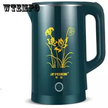 Электрический чайник Бытовой чайник большой емкости Интеллектуальное сохранение тепла Встроенный чайник с автоматическим отключением питания Чайник для быстрого закипания розовый