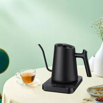 Электрический чайник для кофе 900 мл, портативный, с изогнутой шеей, для офисного помещения
