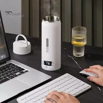 Электрический чайник для путешествий объемом 500 мл с вилкой США, 4 температурных режима по Фаренгейту, ЖК-дисплей, автоматическое отключение, 110 В, небольшой портативный водонагреватель US Plug