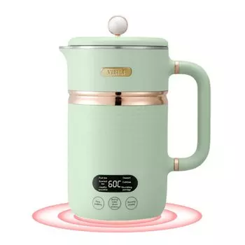 Электрический чайник Kelt объемом 450 мл для кружки, кружки, бутылки с водой, 6 режимов, нержавеющая сталь 304, закипает за 5 минут, компактный дорожный офис