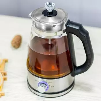 Электрический чайник, кофеварка, чайник, черный пуэр, стекло, электрический чайник, паровой чайник, автоматический набор, электрический чайник