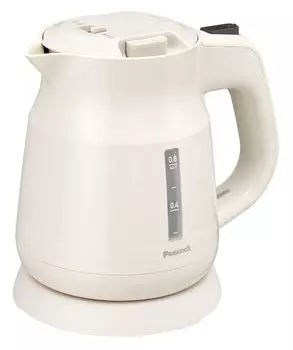 Электрический чайник Peacock 1200 Вт с защитой от опрокидывания и протечек, белый 0,8 л WEK-08