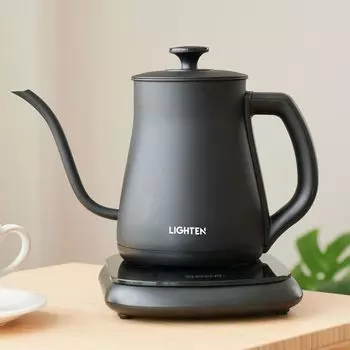 Электрический чайник, регулировка температуры, электрокастрюля, чайник с узким горлом, нержавеющая сталь, 0,8 л, 5-ступенчатая регулировка температуры, готовка всухую
