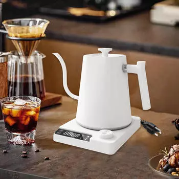 Электрический чайник с гусиным носом, чайник для чая, быстрое кипячение, многофункциональный, для пуровера