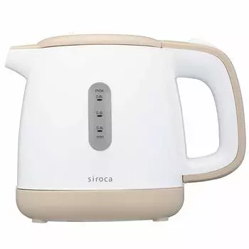 Электрический чайник siroca бежевый 0,8 л [Предотвращает проливание/съемная крышка] SEK-208