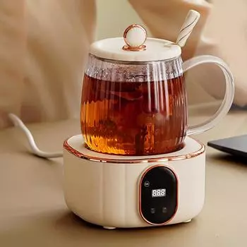 Электрический чайник-сотейник, многофункциональный нагревательный чайник, стеклянный чайник для дома и офиса, 220 В, электрический чайник-сотейник 220V белый