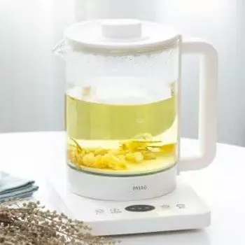 Электрический чайник, стеклянный чайник, электрочайник с регулируемой температурой, 1,5 л, бойлер, нержавеющая сталь, естественное сохранение тепла, пустой кипящий