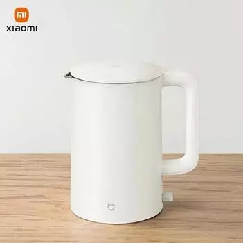 Электрический чайник Xiaomi Mijia 1A, бытовой, емкостью 1,5 л для кемпинга и путешествий, 220 В, домашний чайник, внутренний вкладыш из нержавеющей стали 304 белый