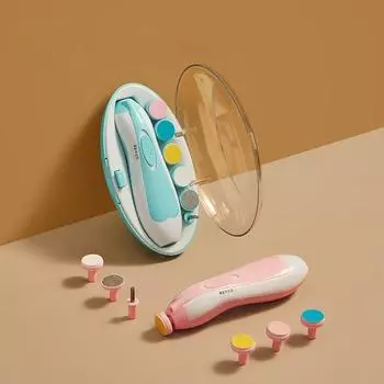 Электрический детский триммер для ногтей Детские товары Детский полировщик для ногтей Набор инструментов для ухода Легко подстригаемая пилочка для ногтей Аксессуары для новорожденных Аксессуары для новорожденных розовый