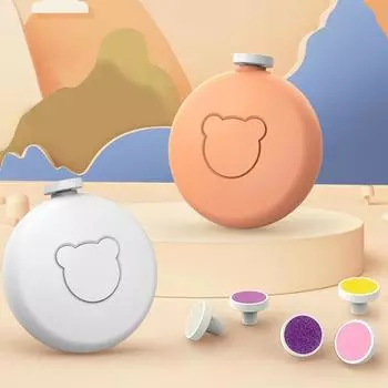 Электрический детский триммер для ногтей, детский инструмент для полировки ногтей, детские маникюрные ножницы, детские машинки для стрижки ногтей, резак белый