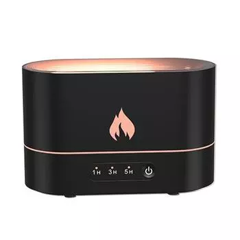 Электрический диффузор для ароматерапии, 250 мл, светодиодный умный USB-увлажнитель воздуха (черный)