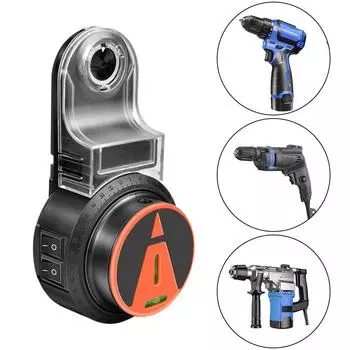 Электрический дрель пылеуловитель 360° лазерный уровень 2 в 1 настенный пылесос для дрели пылеуловитель для электрического молотка и дрели