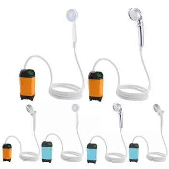 Электрический душевой насос IPX7 Водонепроницаемый Открытый Кемпинг Душ Портативный Простой в использовании basic оранжевый