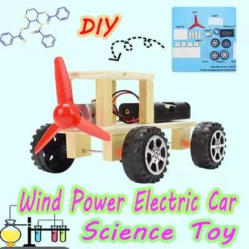 Электрический джип Модель Набор Игрушки для детей Изучение науки Образование Детский эксперимент Физическая игрушка Ручная работа DIY Подарки для детей