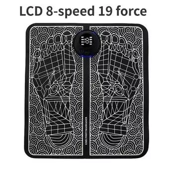 Электрический EMS массажер для ног Электрическая стимуляция мышц Массажер для ног USB зарядка Портативный коврик для массажа акупунктурных точек стоп