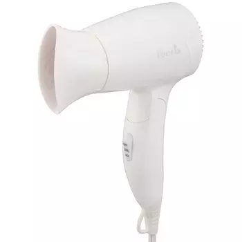 Электрический фен Ohm Iberis Складной легкий легкий маленький мини компактный портативный дорожный унисекс деловой походный простой белый (OHM) Мешок-вставка HB-HI556W